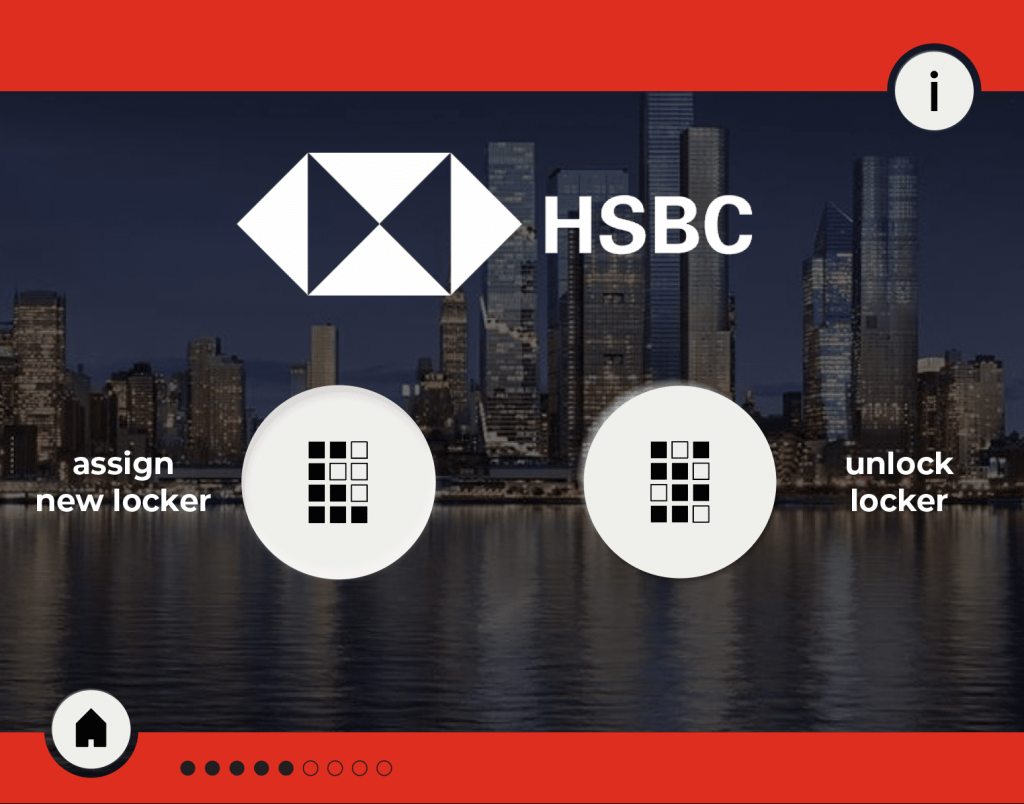 HSBC office smart locker system