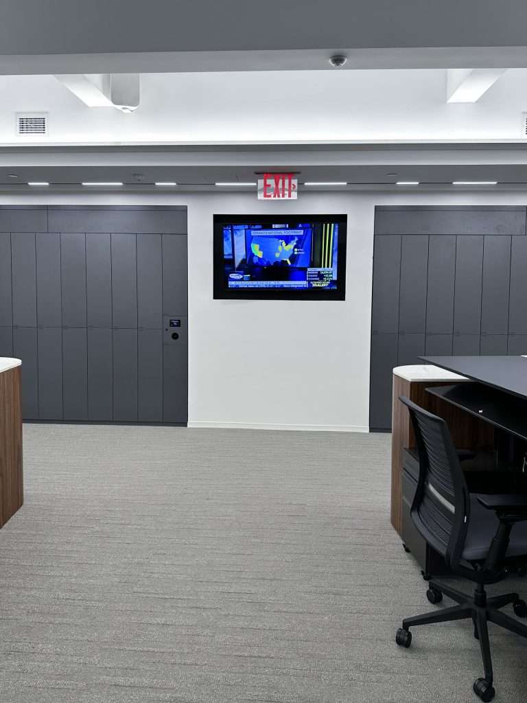 Financial firm office smart locker installation